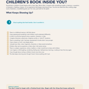 Is there a Children's Book Inside You